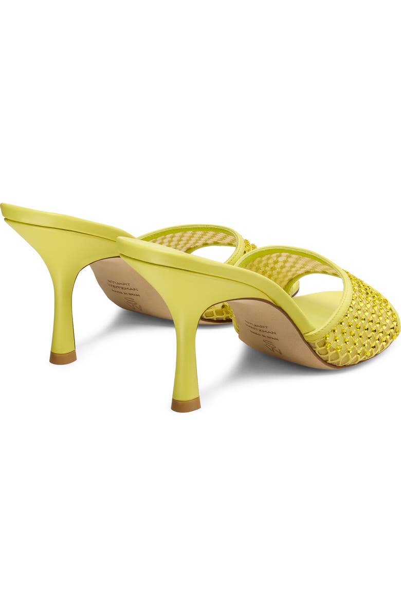 Stuart Weitzman Bareitall Shine Mesh Sandal, Alternate, color, Citrine