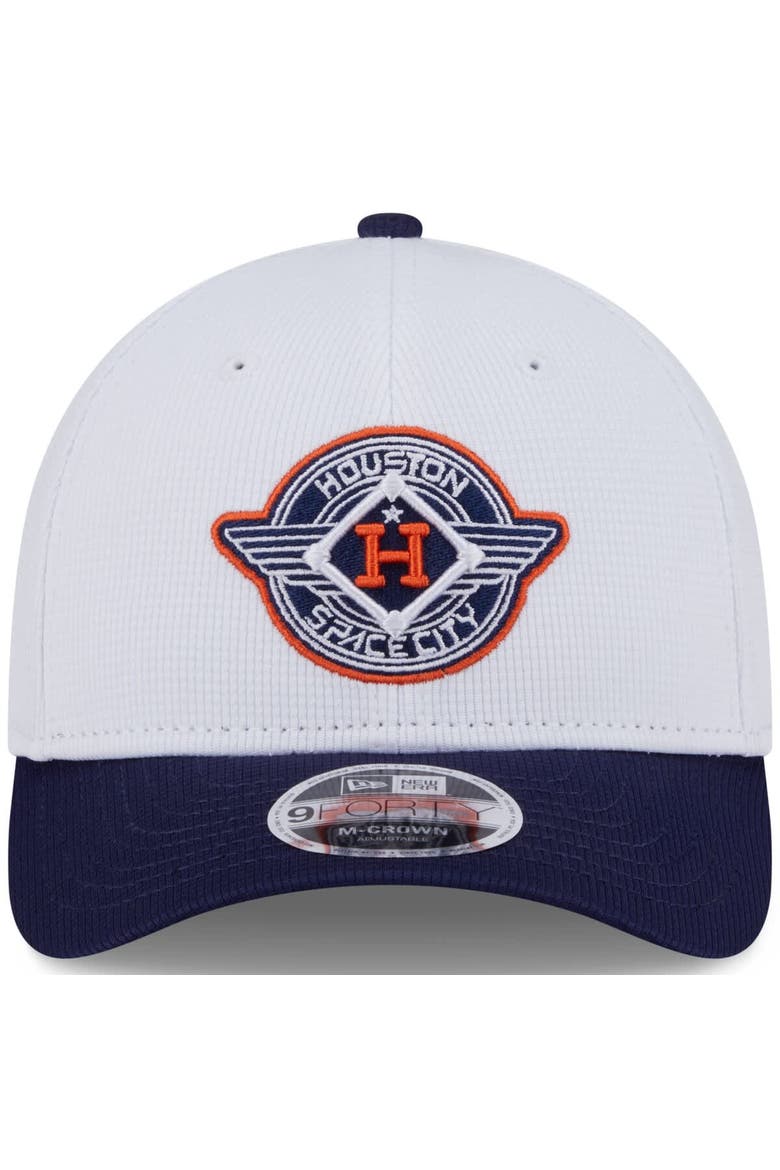 Men's New Era  White/Navy Houston Astros 2025 City Connect Batting Practice 9FORTY Adjustable Hat, Alternate, color, White