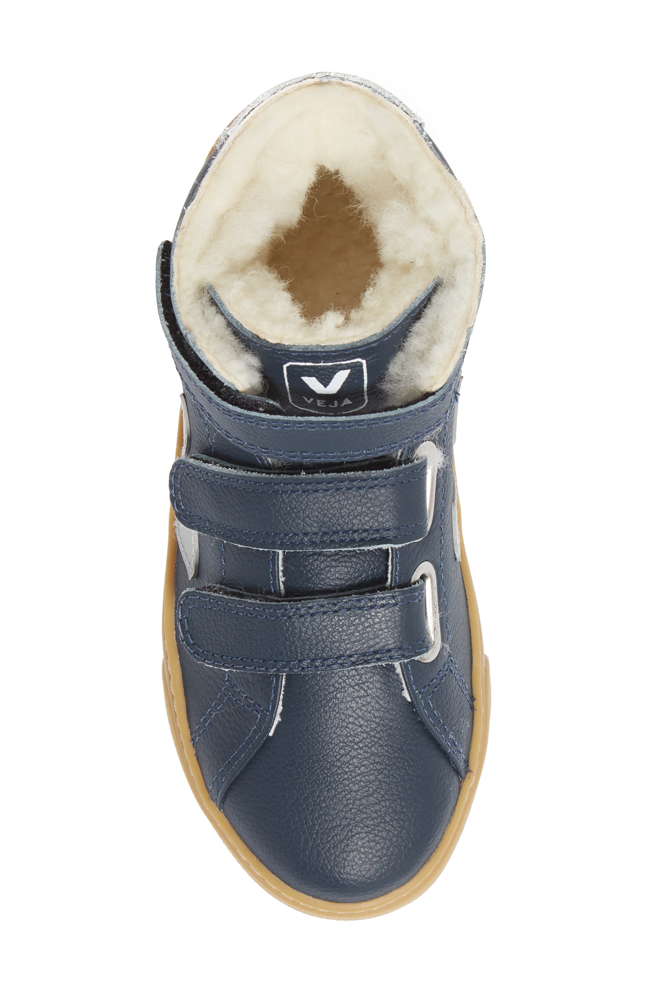 Esplar Genuine Shearling Lined Mid Top Sneaker, Alternate, color, CHROMEFREE