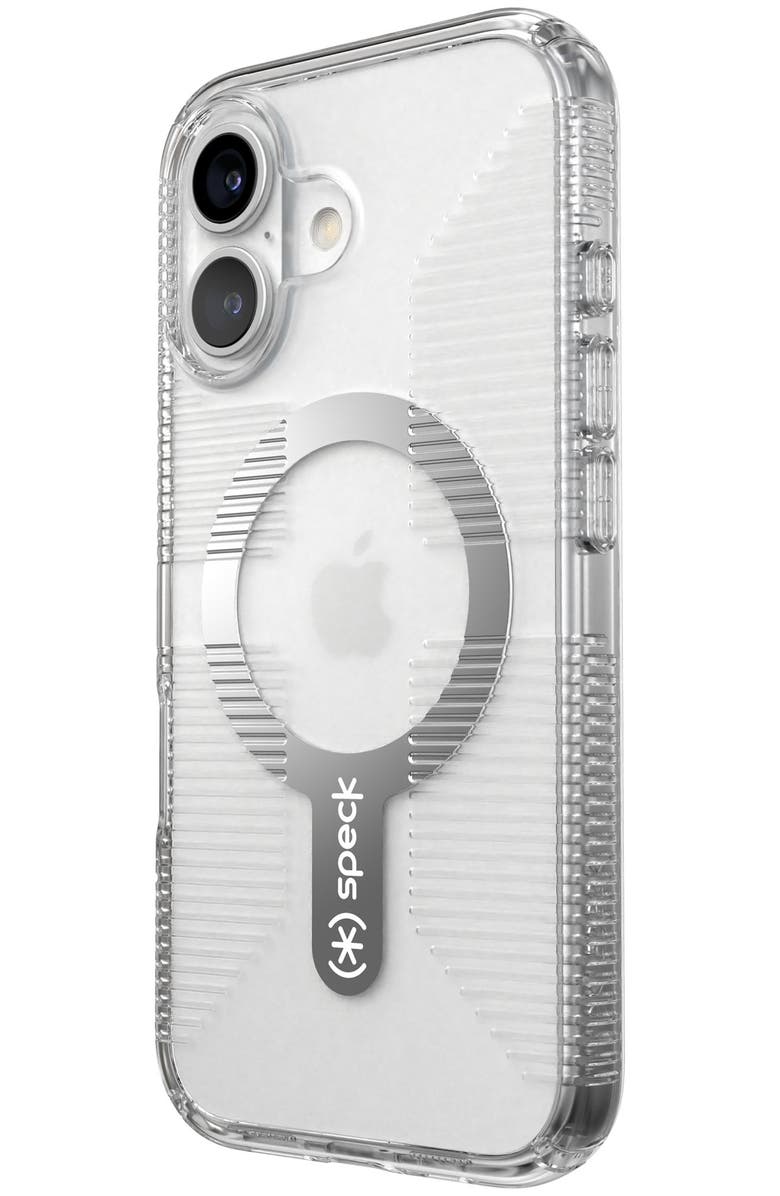 Speck Gemshell Grip MagSafe Case for Apple iPhone 16, Alternate, color, Clear