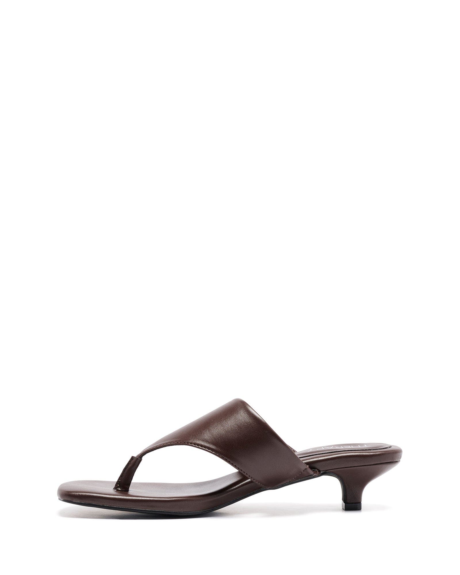 Hailey open square toe sandal, Alternate, color, Chocolate Smooth Pu