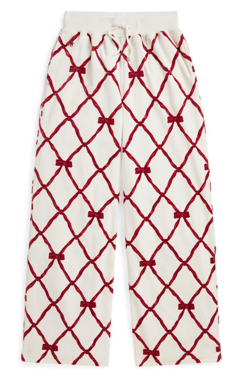 Kids' Velour Wide Leg Sweatpants