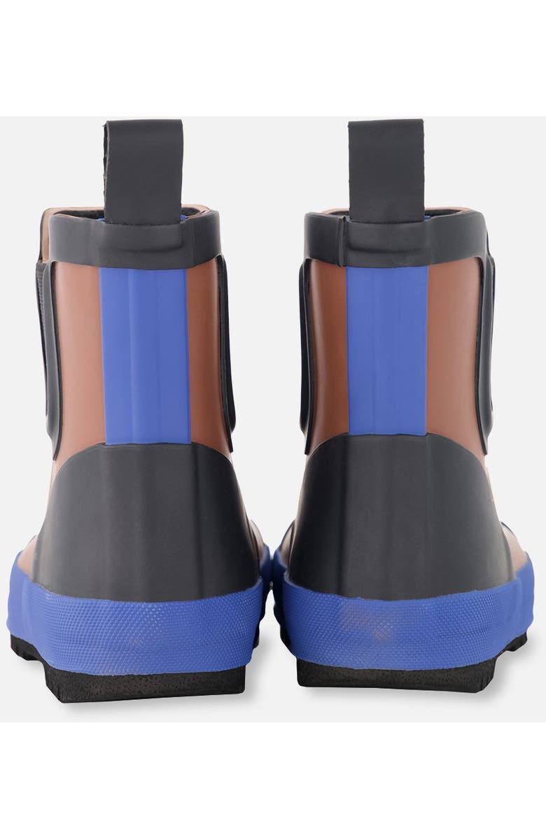 Deux par Deux Boy Short Rain Boots in Natural Rubber, Alternate, color, Brown