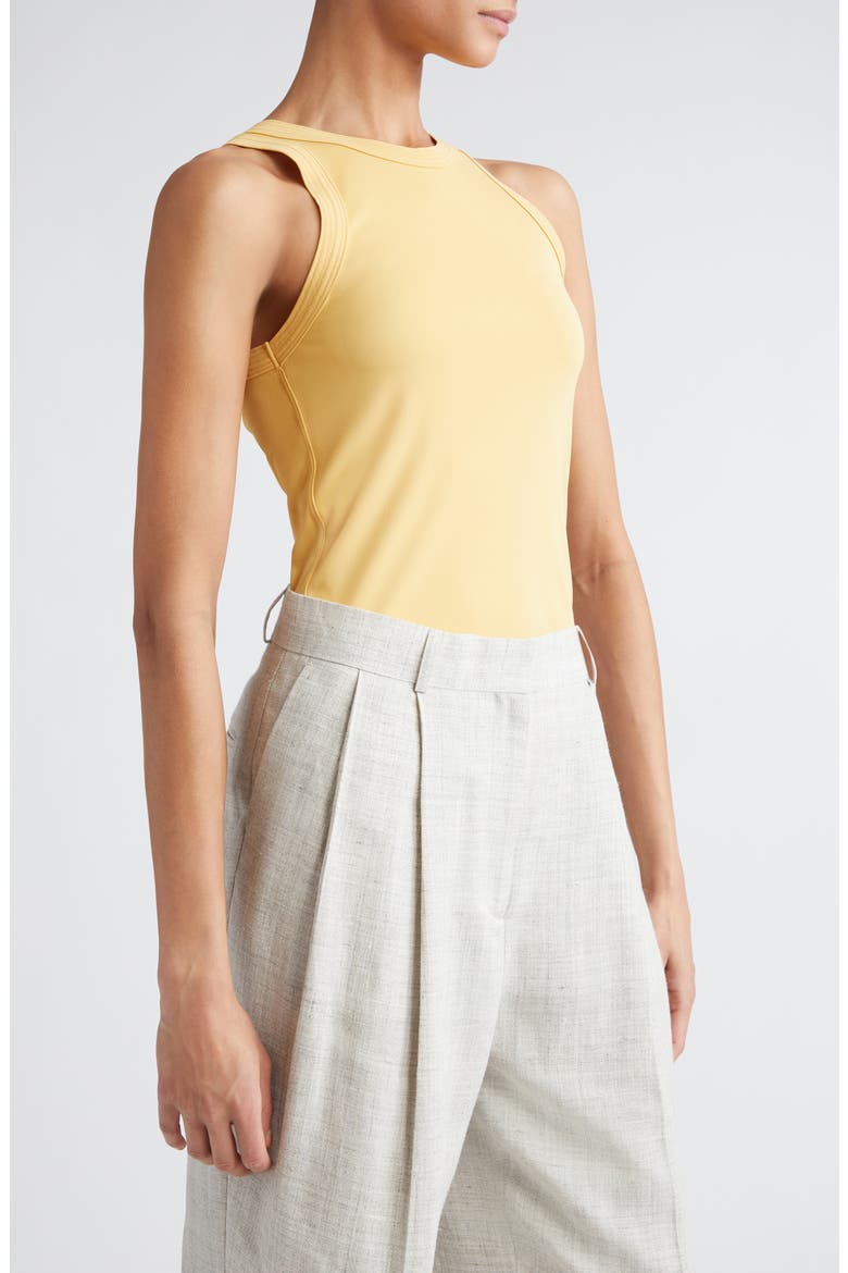 Fluid Jersey Sleeveless Top, Alternate, color, CORNSILK