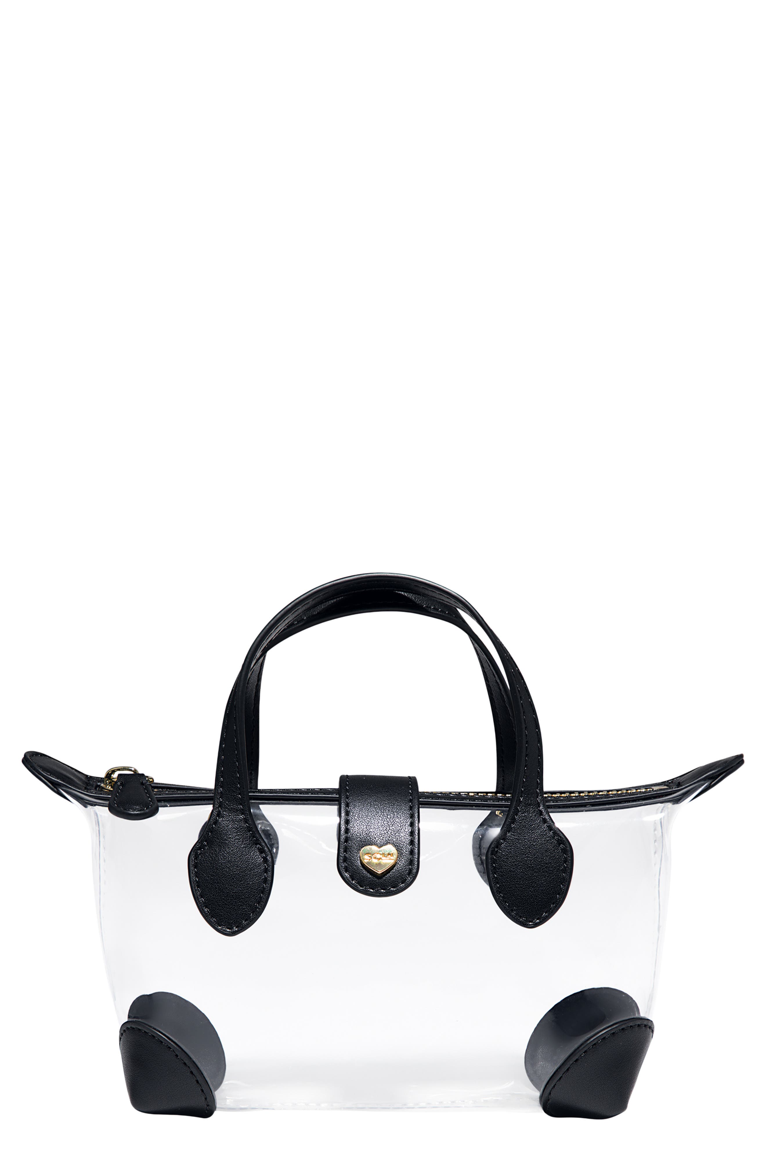 Stoney Clover Lane Clear Crossbody Bag, Main, color, Clear/ Noir