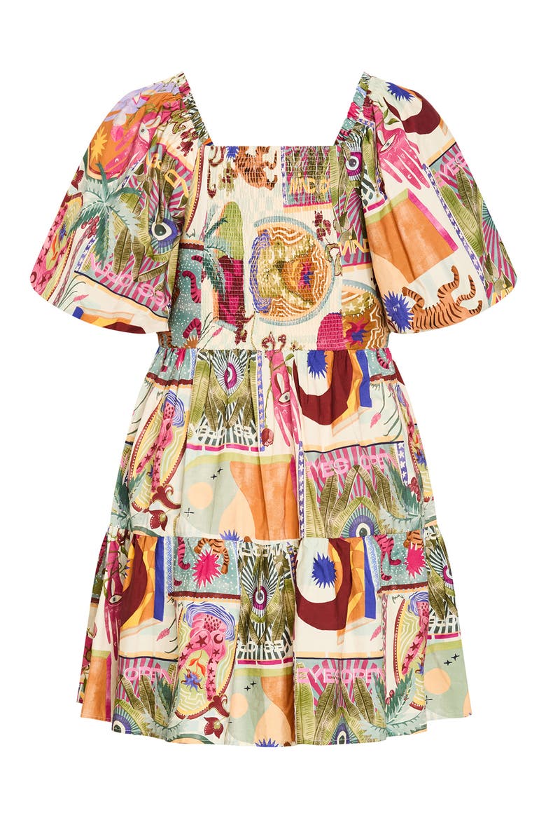 Simono Fit & Flare Minidress, Alternate, color, DREAMSCAPE