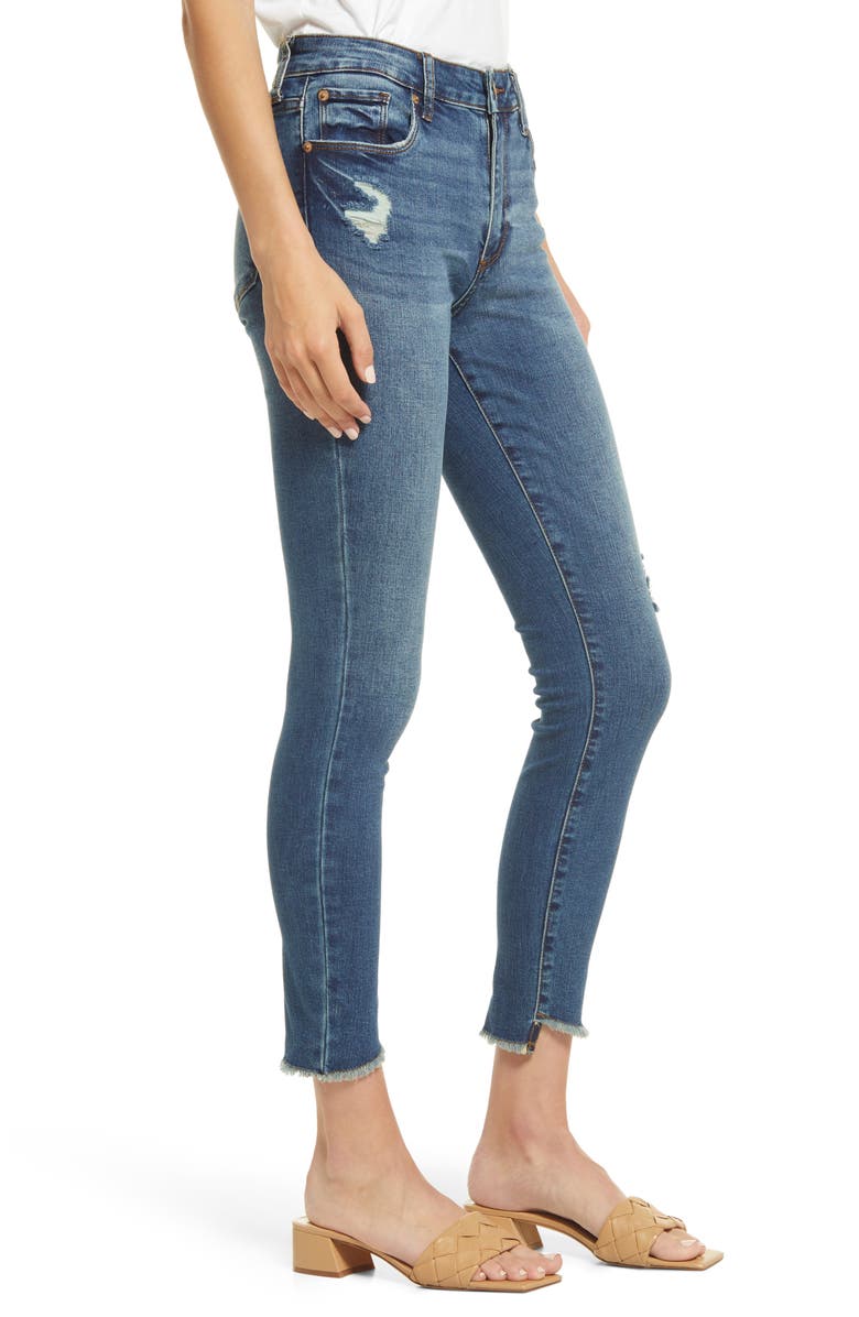 STS Blue Ellie High Waist Fray Hem Ankle Skinny Jeans, Alternate, color, Sepulveda