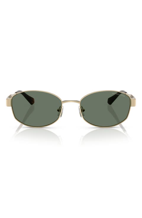 56mm Oval Sunglasses