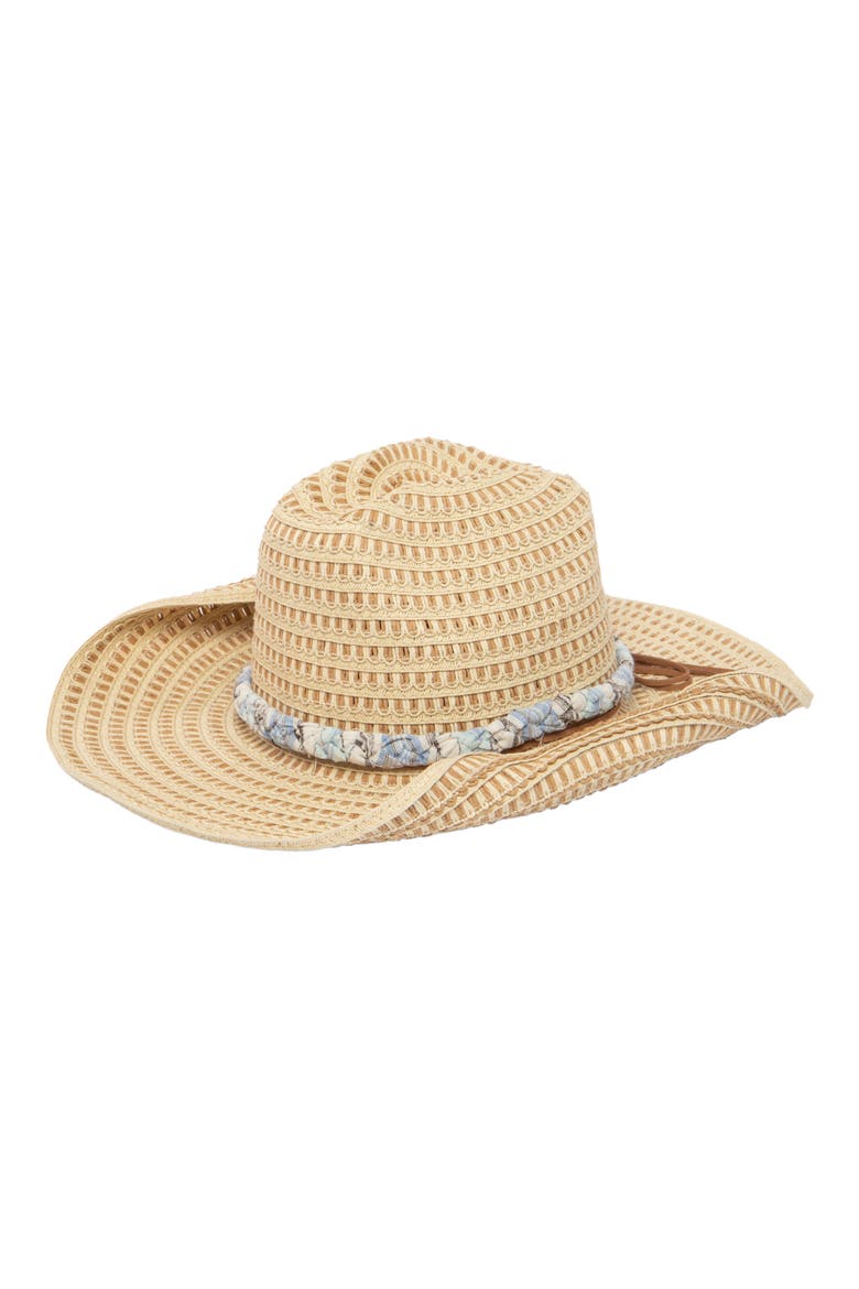 Straw Cowboy Hat, Alternate, color, MIX NATURAL