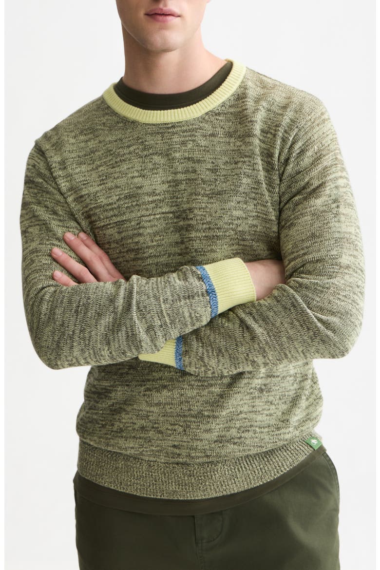 Regular Fit Melange Cotton Pullover, Main, color, GREY DAWN