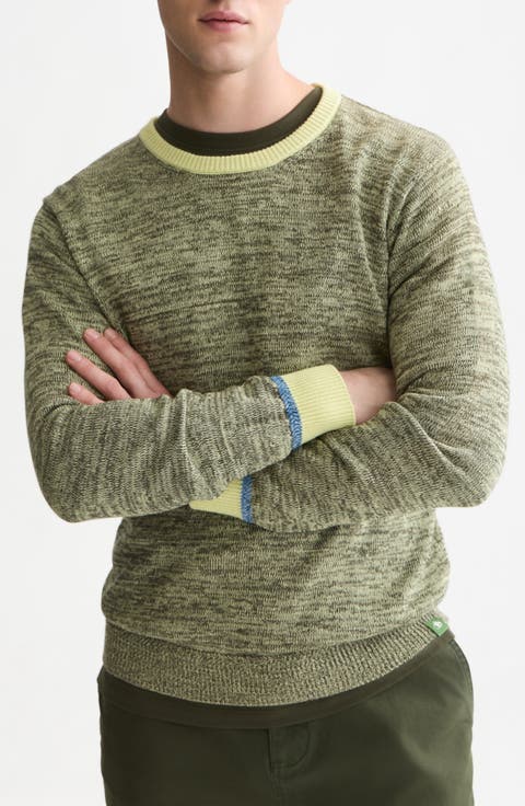 Regular Fit Melange Cotton Pullover