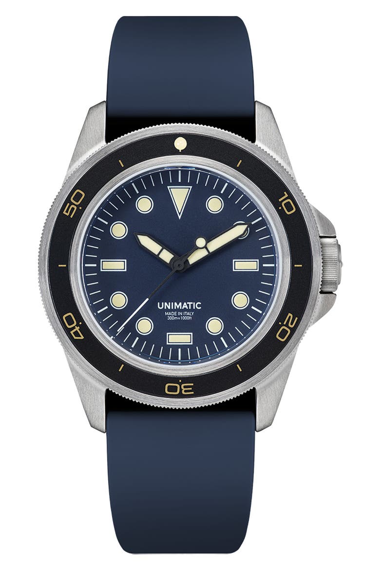 Diving Heritage Diving Watch, 41.5mm, Main, color, BLUE