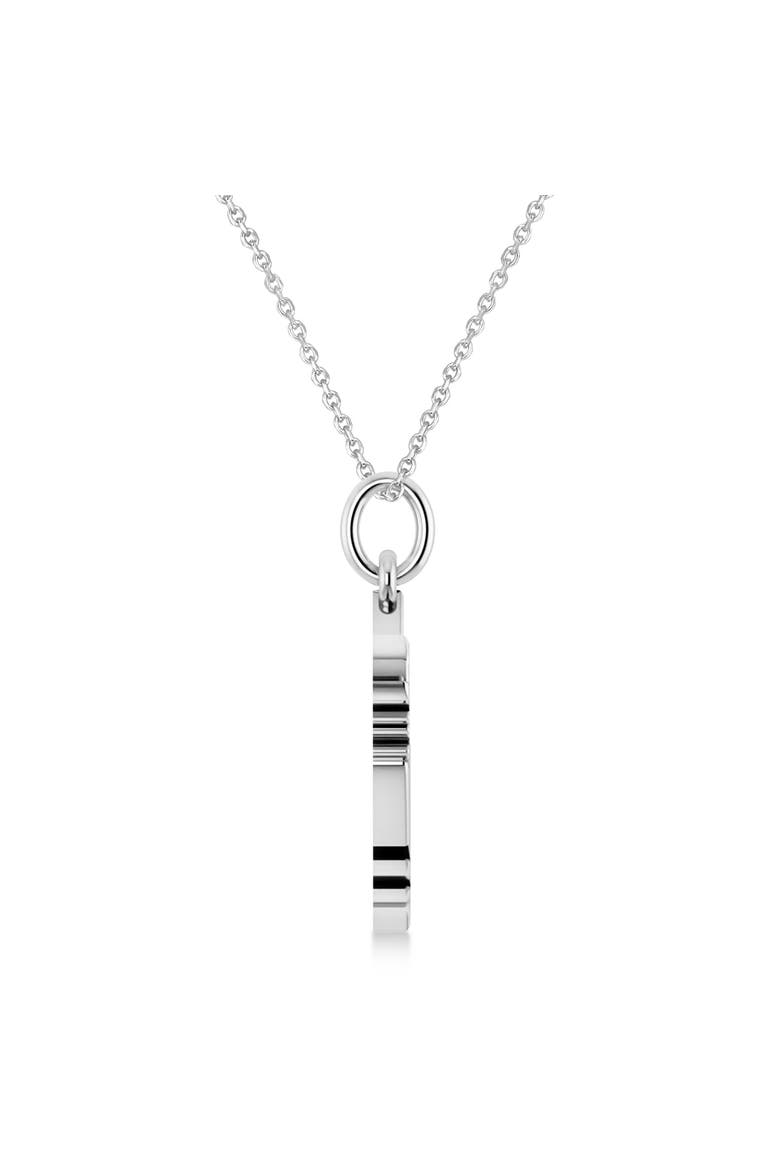Jewish Star Of David Am Yisrael Chai Pendant Necklace 14K, Alternate, color, White Gold