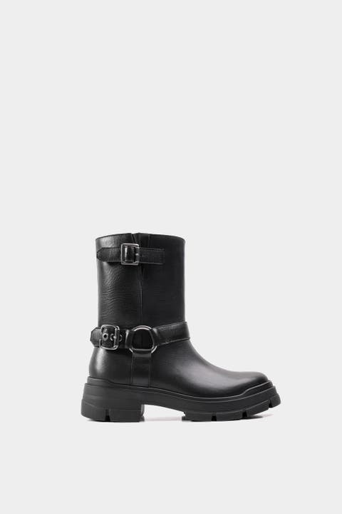 Leather Combat Boots Balia