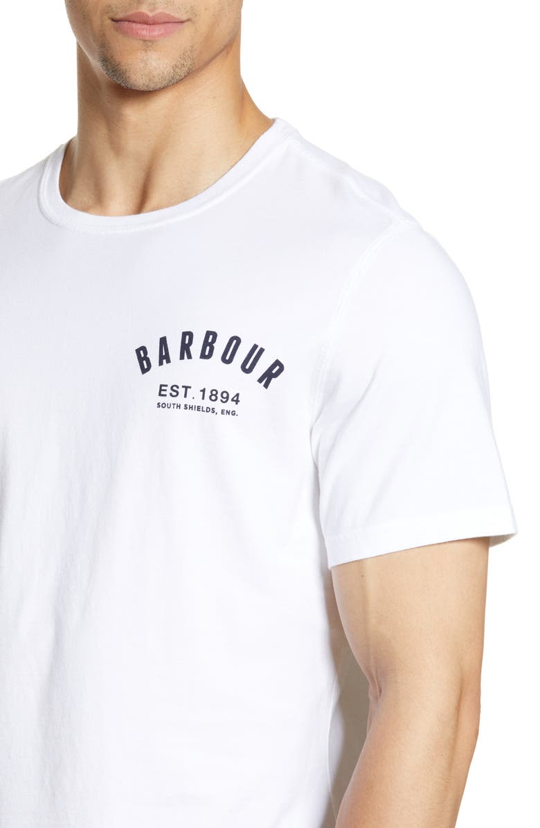 Barbour Preppy Logo T-Shirt, Alternate, color, White