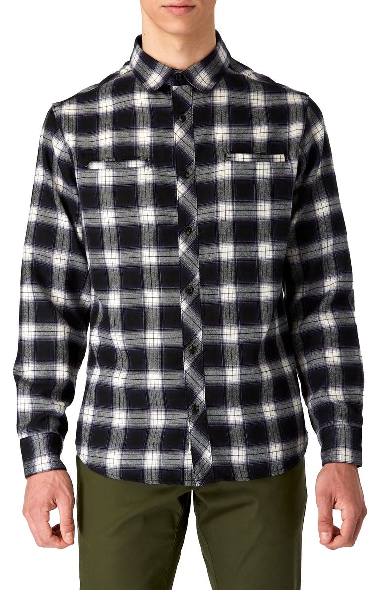 7 Diamonds Jasper Trim Fit Flannel Shirt, Main, color,