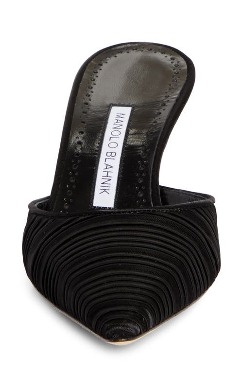 Shop Manolo Blahnik Carolyne Mule In Black