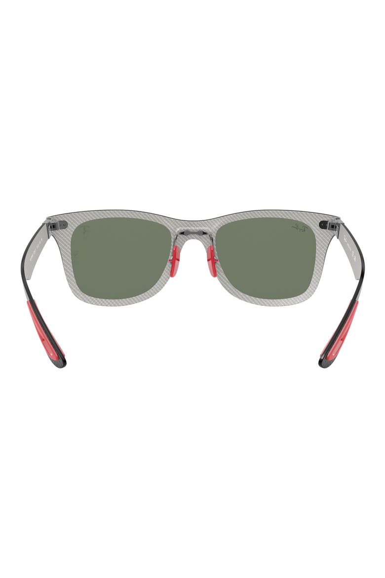 52mm Square Sunglasses, Alternate, color, CARBON / MATTE ALLUTEX / GREEN