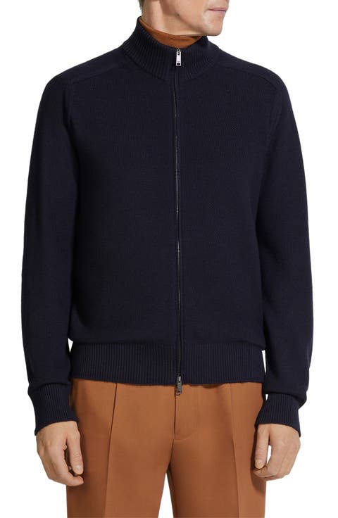Ermenegildo Zegna ネイビー セーター クォータージップ ZEGNA Zipped sweaters for Men | Online Sale up to 71% off | Lyst