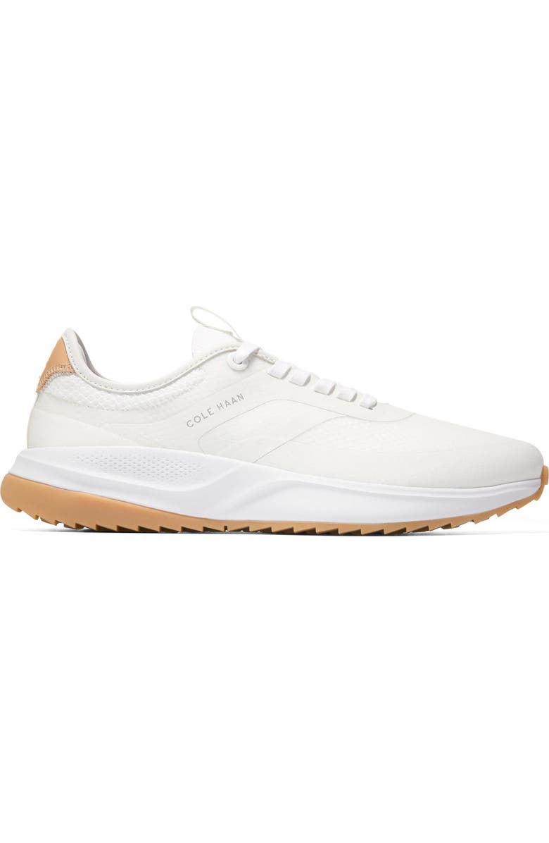 Cole Haan GrandPro Waterproof All Day Golf Shoe, Alternate, color, White/ Veg Tan/ White