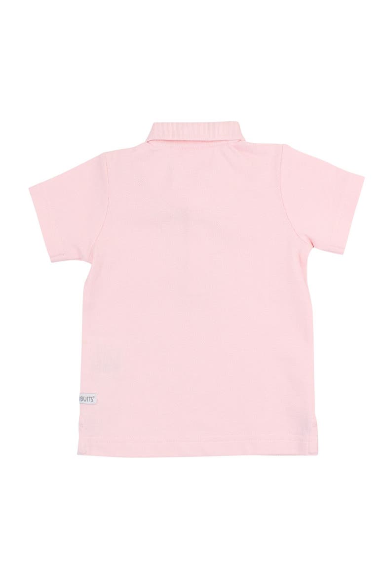 Baby Boys Pique Short Sleeve Polo Shirt, Alternate, color, Pink