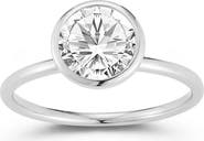 GLAZE JEWELRY Round Moissanite Solitaire Ring