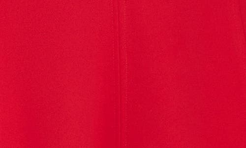 Tommy Hilfiger Crossover Scuba Fit And Flare Midi Dress In Red
