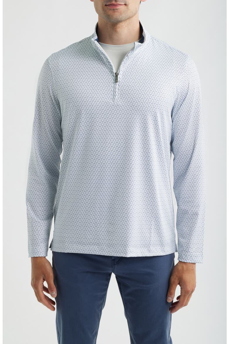 XC+™ Performance Game Day Goal Post Print Button-Up Shirt, Main, color, NAVY