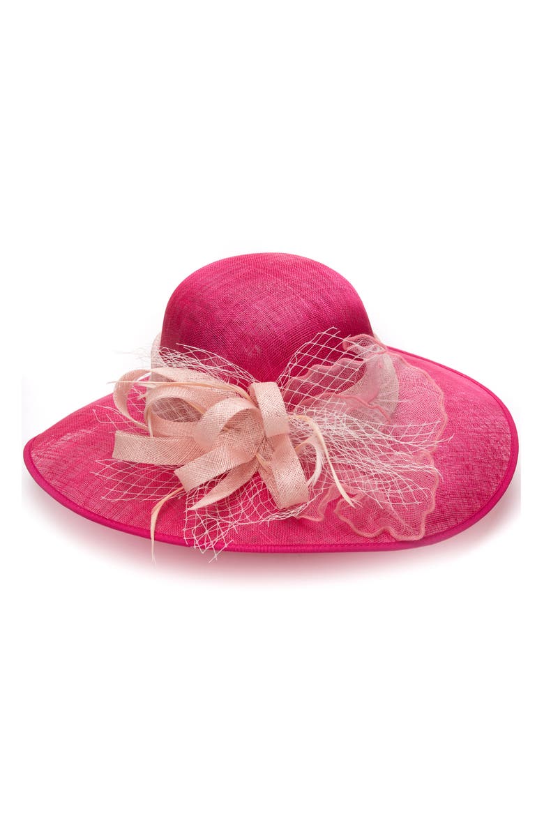 Collection XIIX Flower Sinamay Downbrim Hat, Alternate, color,