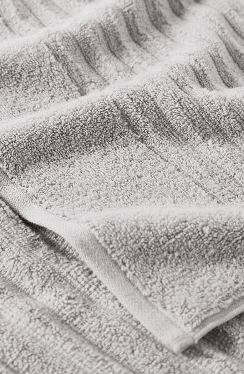 Woven & Weft Combed Cotton 4-Pack Bath Towels, Alternate, color, Soft Grey