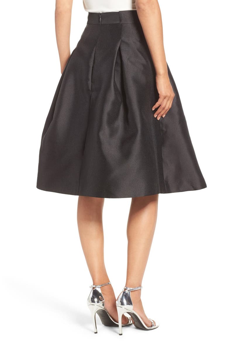 Release Pleat Full Skirt, Alternate, color, BLACK
