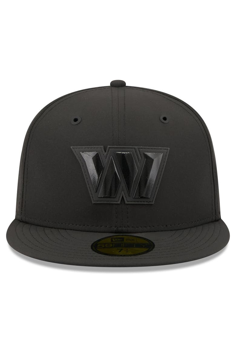 Men's New Era Black Washington Commanders 2026 Sideline 59FIFTY Fitted Hat, Alternate, color, Black