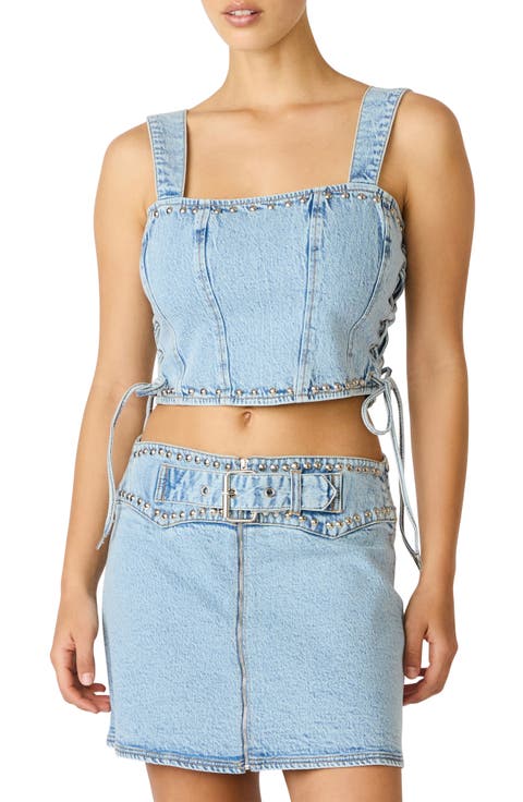 Babe Denim Corset Top