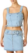 Steve Madden Babe Denim Corset Top