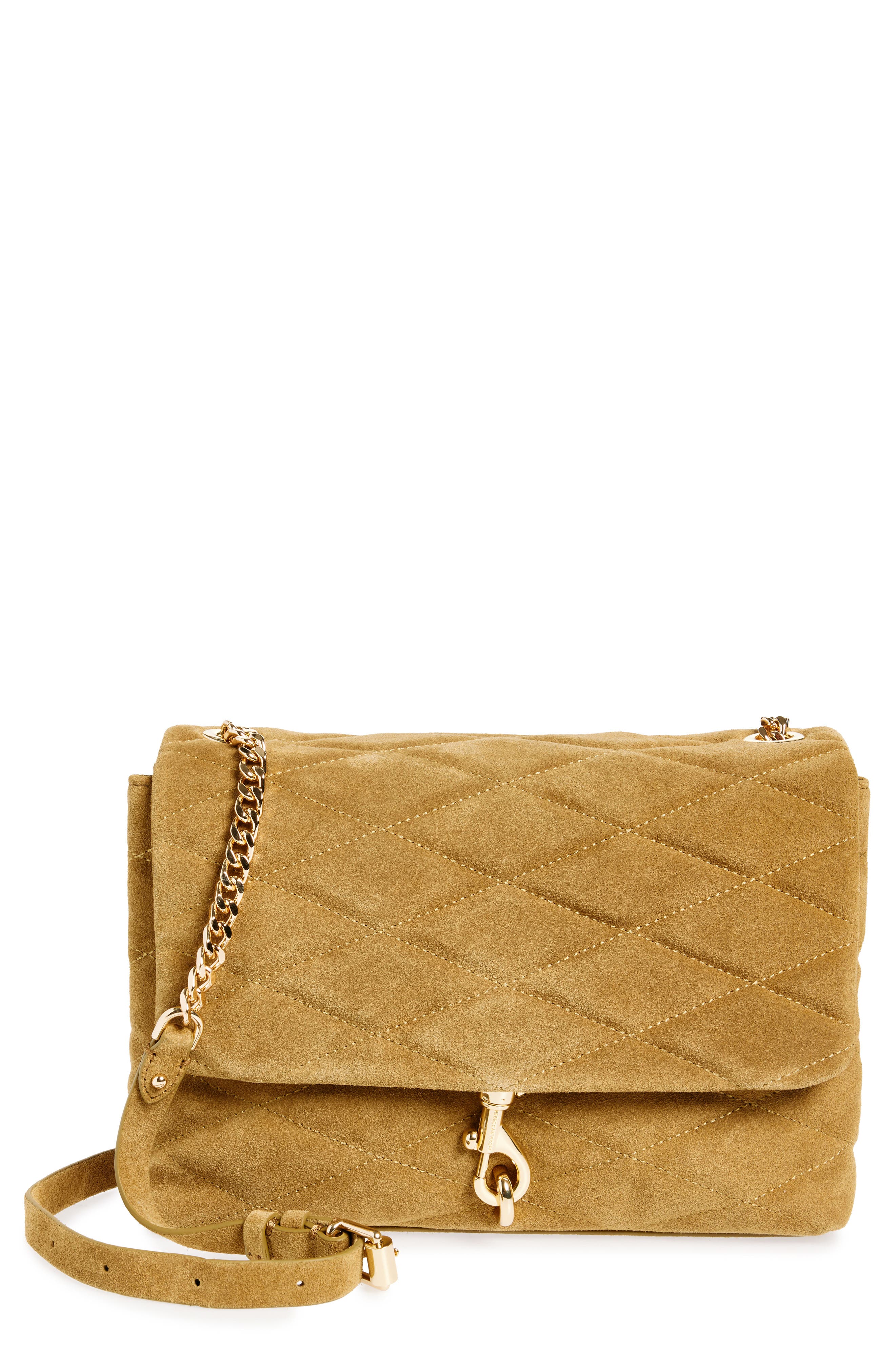 Rebecca Minkoff Diamond Quilt Flap Shoulder Bag, Main, color, 