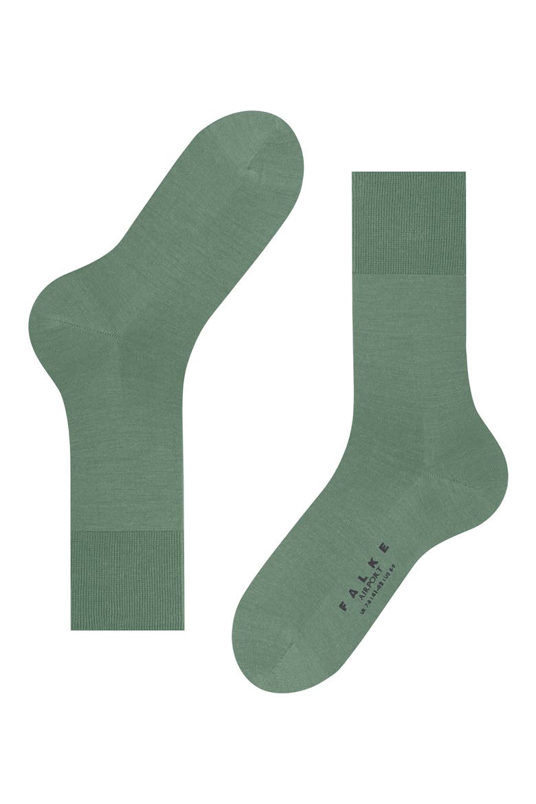 Airport Wool Blend Socks, Alternate, color, SAGE