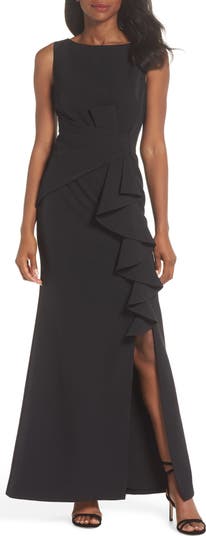 Ruffle Front Gown
