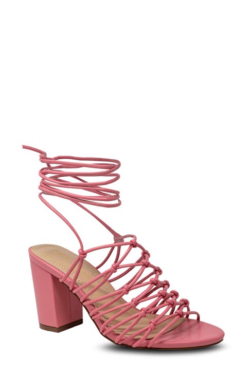 Nami Caged Ankle Wrap Sandal (Women)