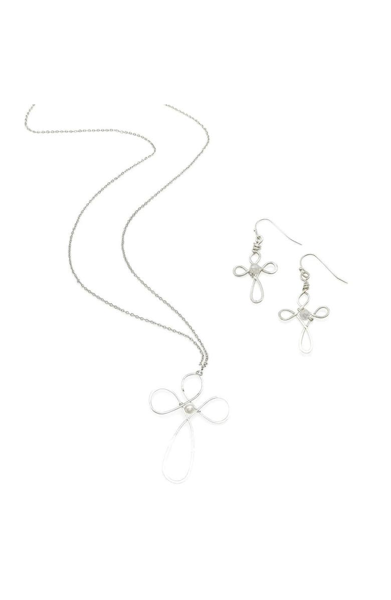 Alegria Accessories Believe Necklace, Alternate, color, Silver