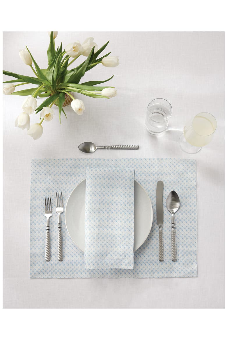 Abruzzo Set of 4 Placemats, Alternate, color, BLUE