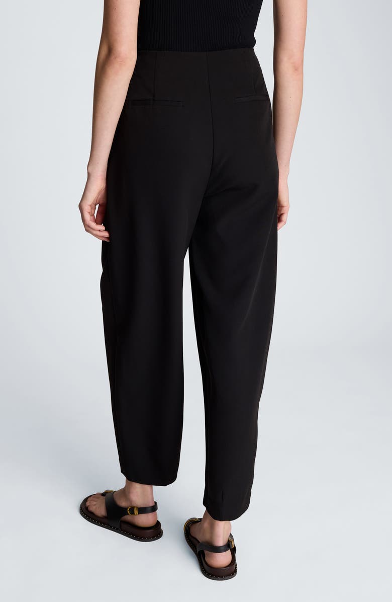 Kenneth Cole Pleat Tapered Leg Pants, Alternate, color, Black