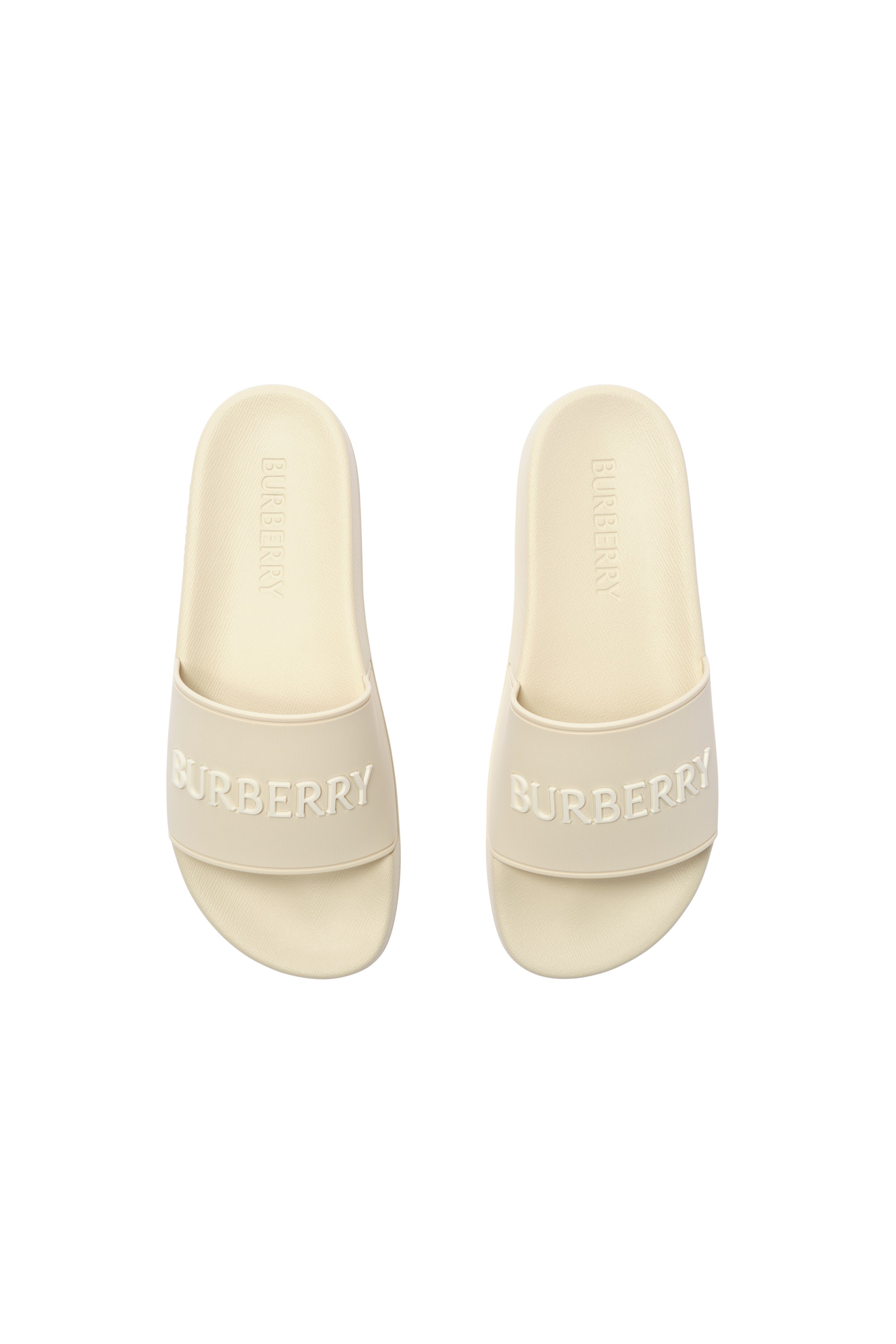 Logo Slides, Alternate, color, Sesame white/dove beige