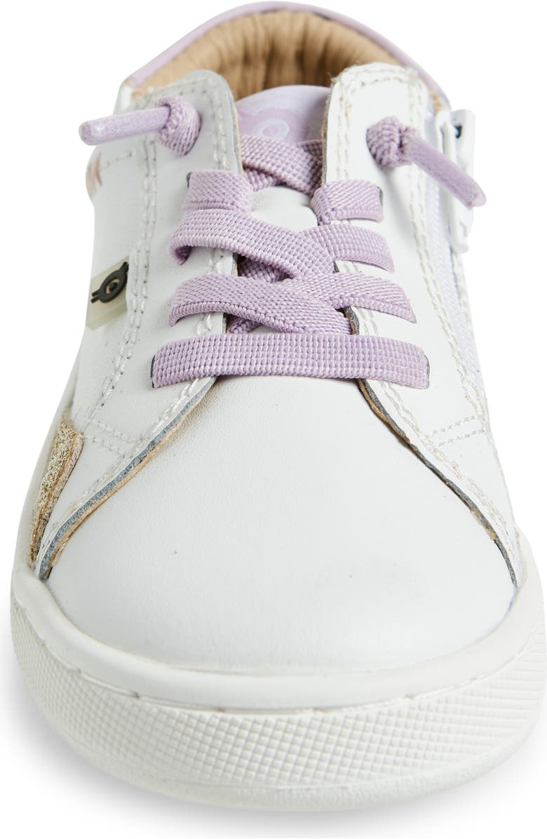 OLD SOLES Kids' Blade Runner Sneaker, Alternate, color, Snow / Lilium / Glam Gold