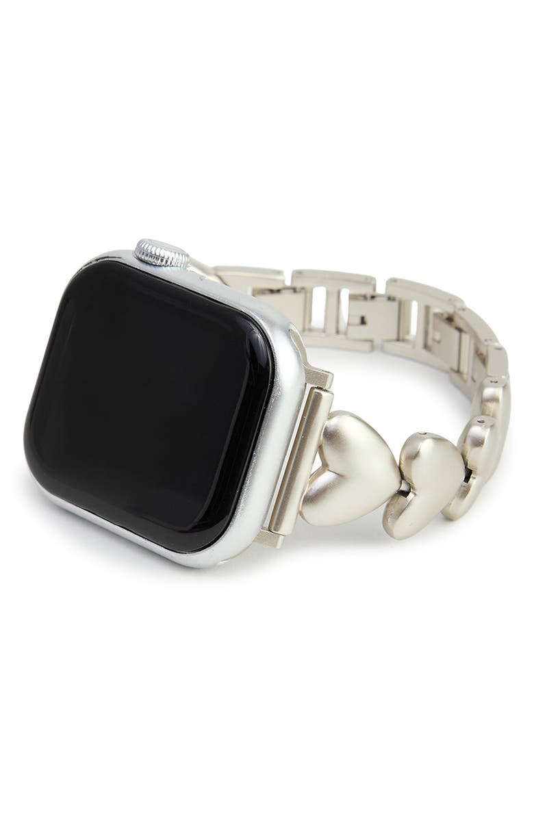 SAACHI Heart Chain Apple Watch<sup>®</sup> Watchband, Main, color, Silver