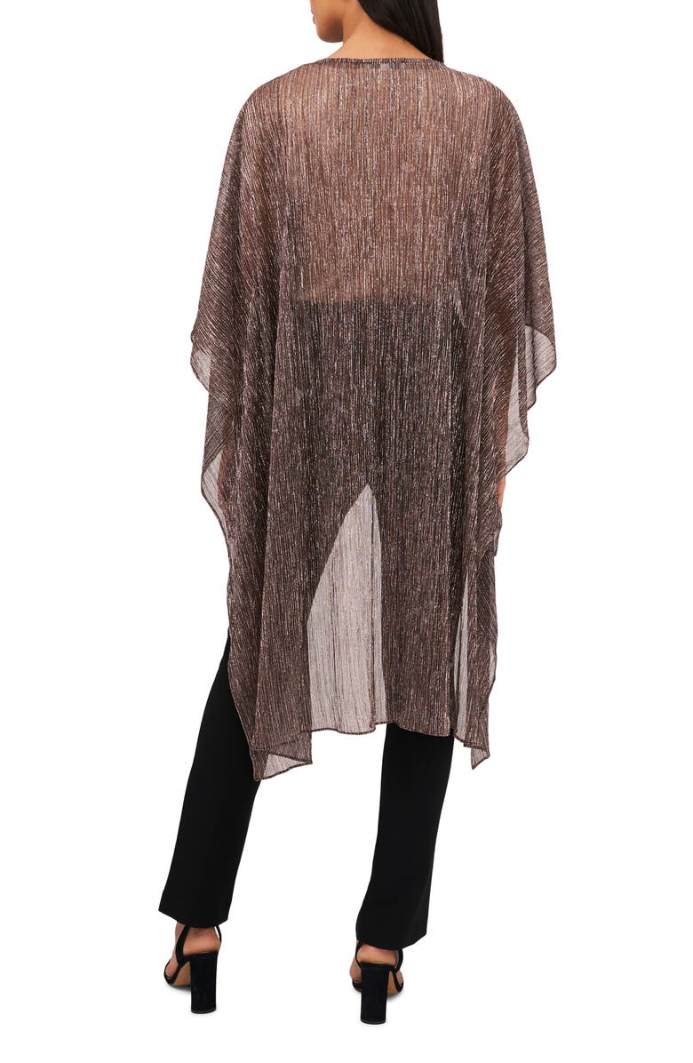 Chaus Metallic Dolman Sleeve High-Low Tunic Top, Alternate, color,