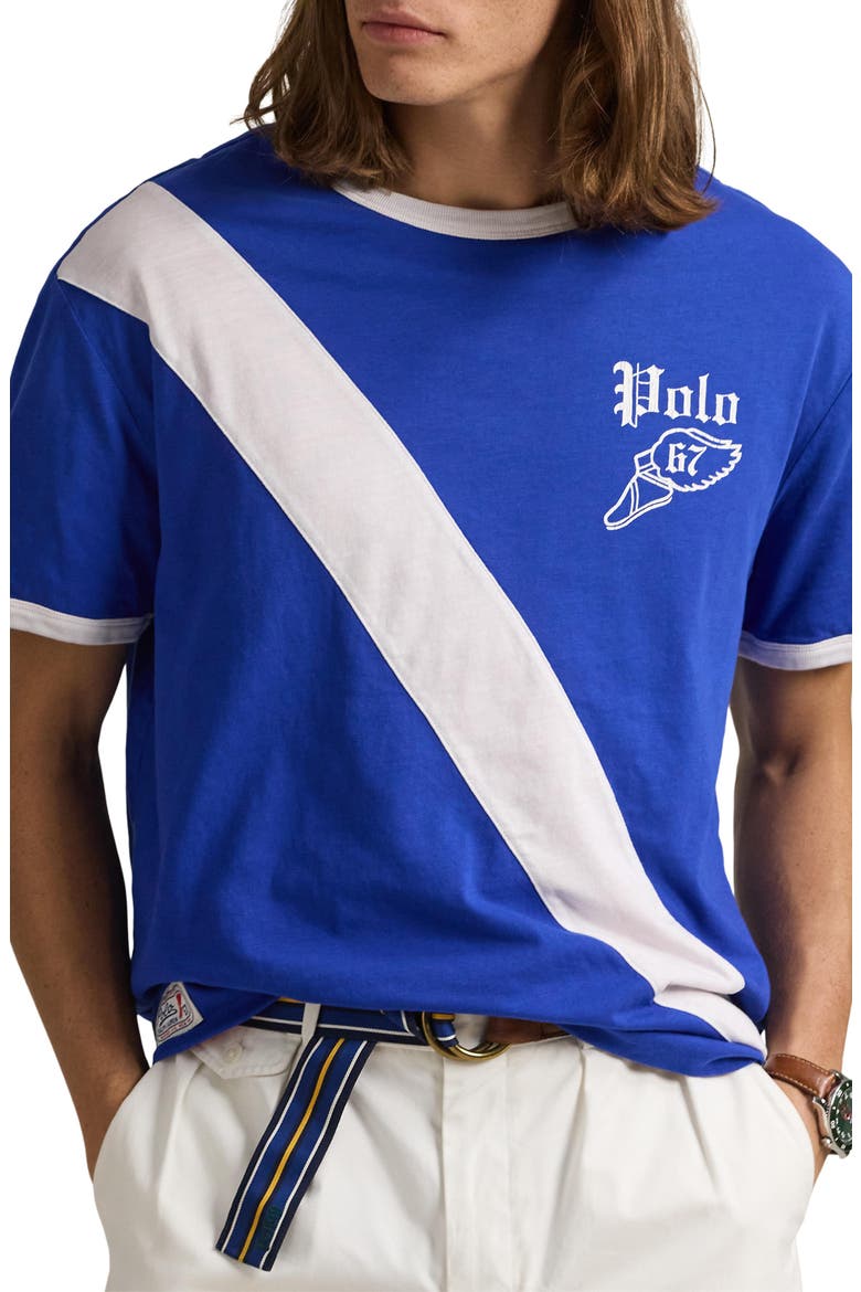 Uneven Jersey Graphic T-Shirt, Main, color, CRUISE ROYAL MULTI