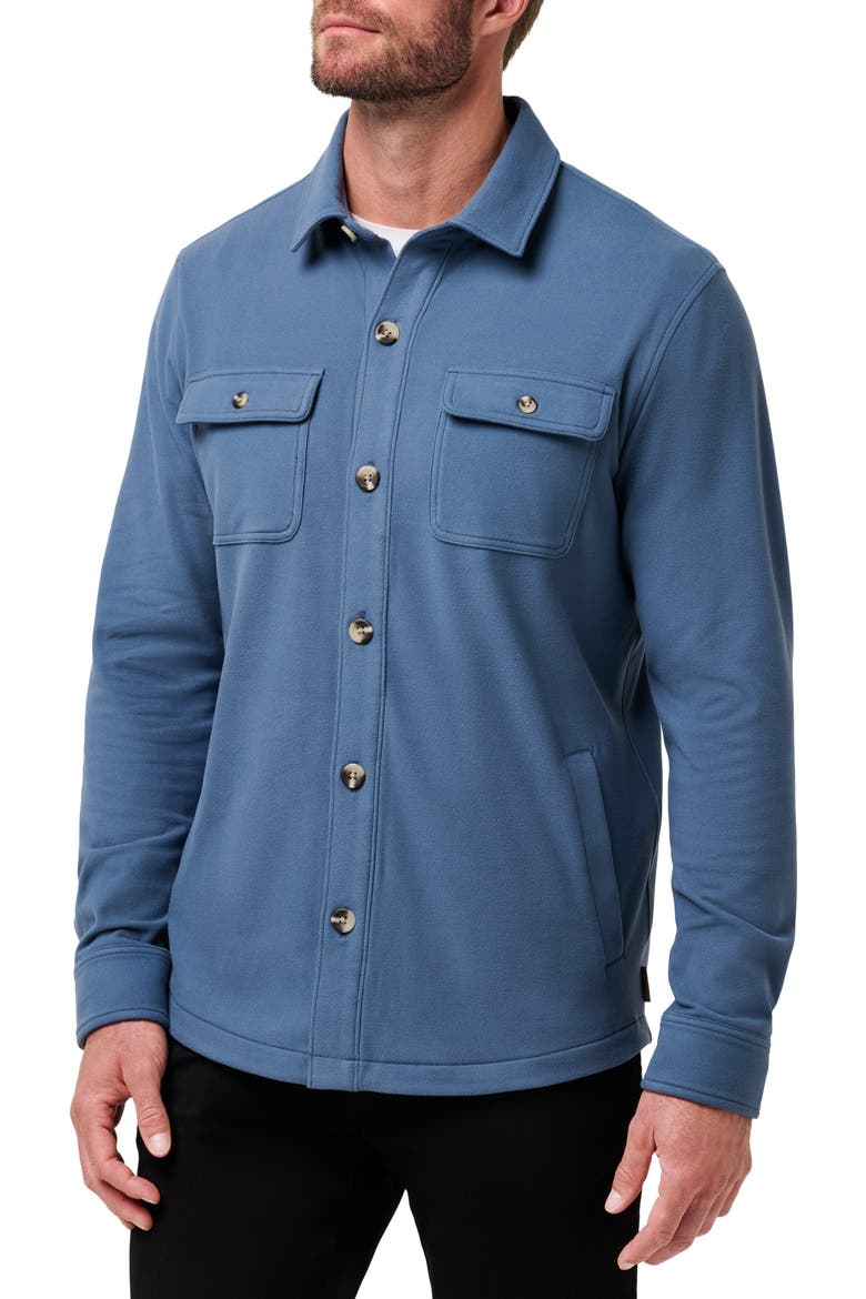 Polar Fleece Shirt Jacket, Alternate, color, BERING SEA