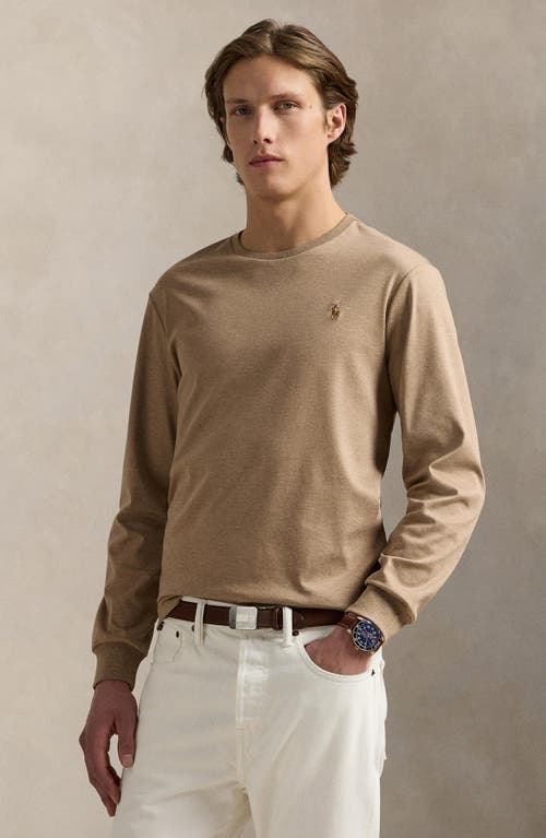 Polo Ralph Lauren Soft Touch Long Sleeve T-shirt In Gray