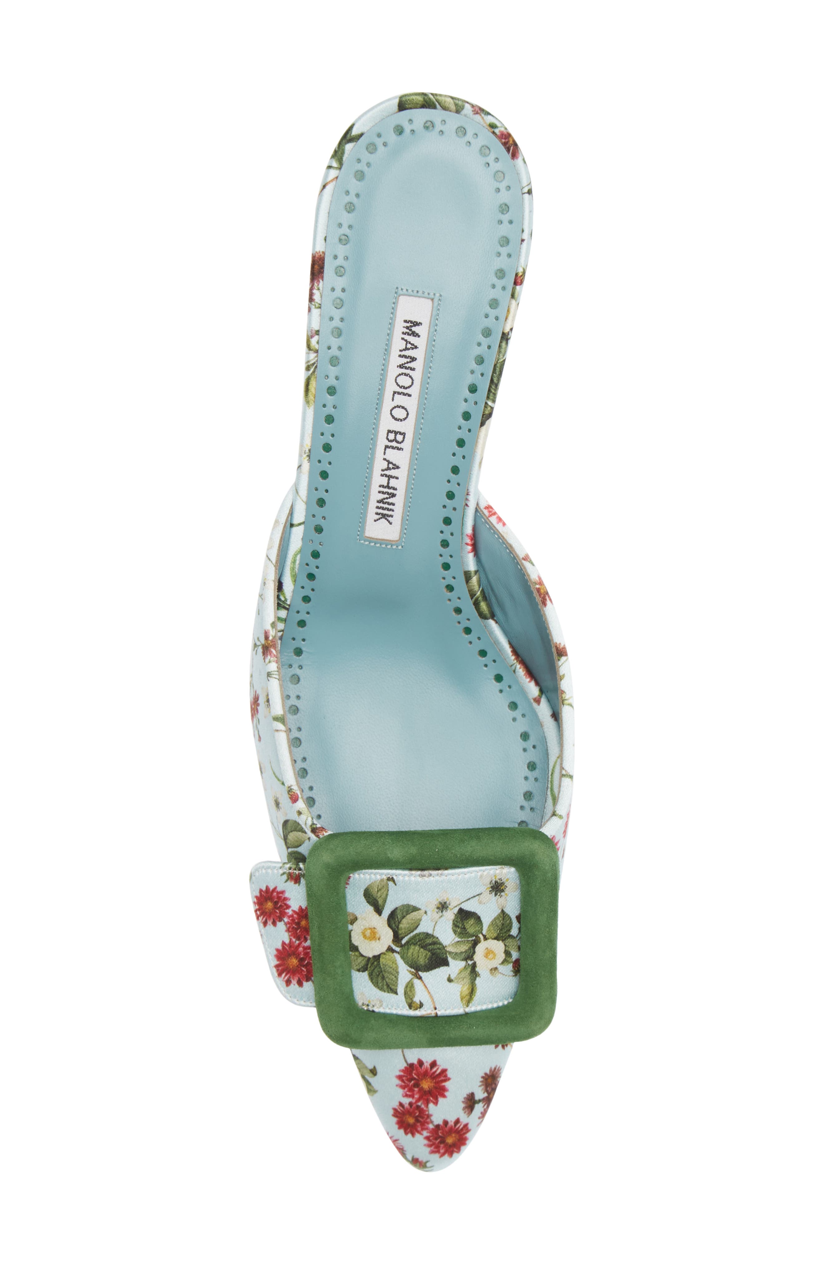 Manolo Blahnik Maysalebi Buckle Pointed Toe Mule, Alternate, color, 