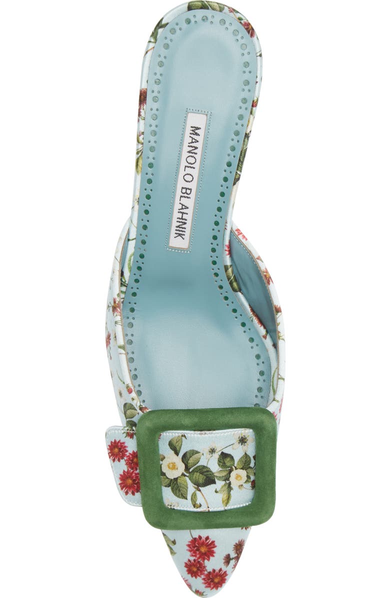 Manolo Blahnik Maysalebi Buckle Pointed Toe Mule, Alternate, color,